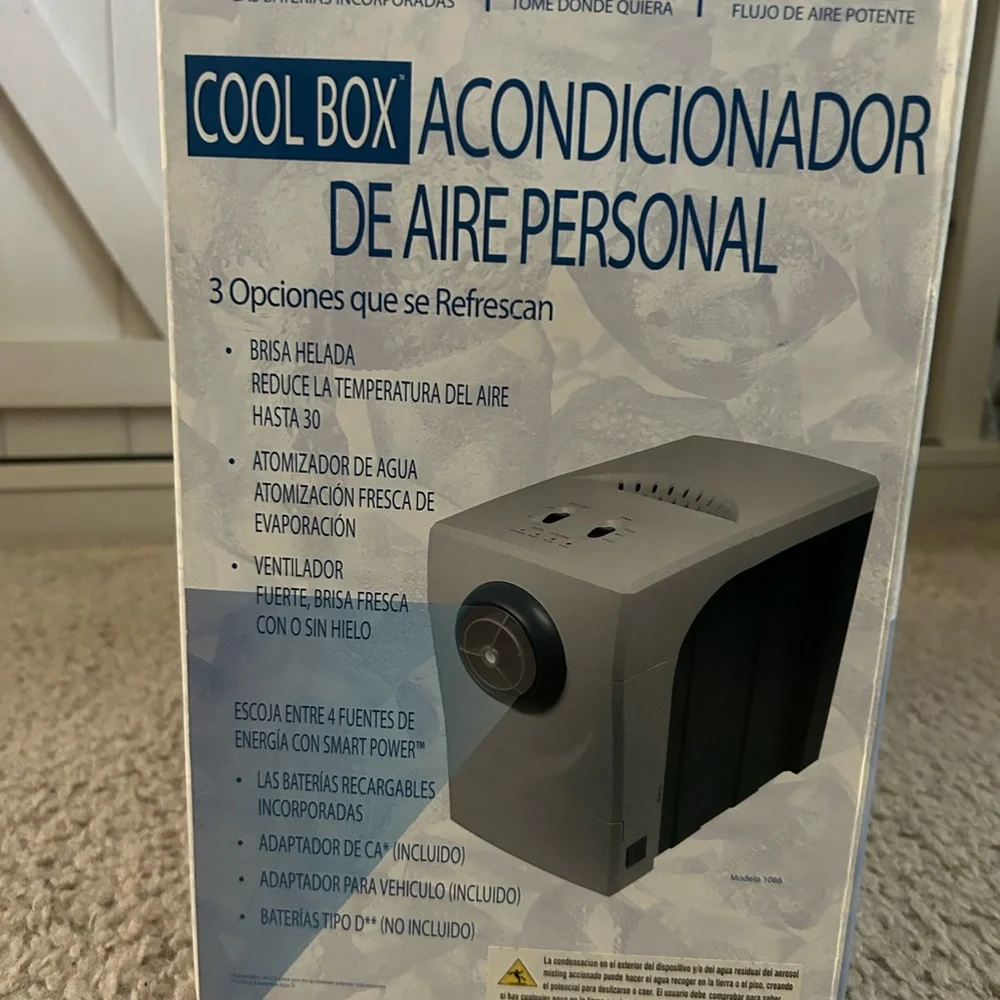 New Gray Portable Personal Air Conditioner with Rechargeable Powerful Features - Picture 2 of 8